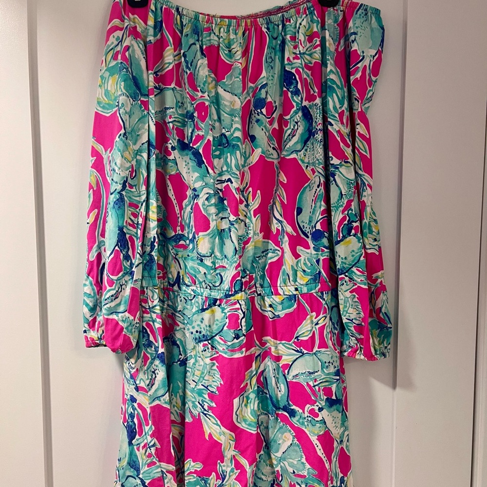 Lilly Pulitzer Pink and Blue Patterned Garment